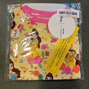 Disney Belle Yellow and Pink Sleepwear 2T
